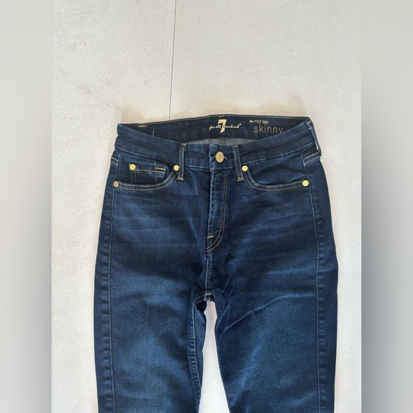 7 for all mankind skinny jeans - Picture 2 of 4
